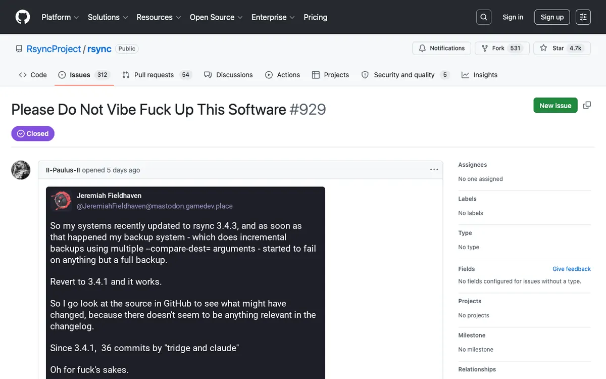 Developer reviewing git diff output on a dark terminal