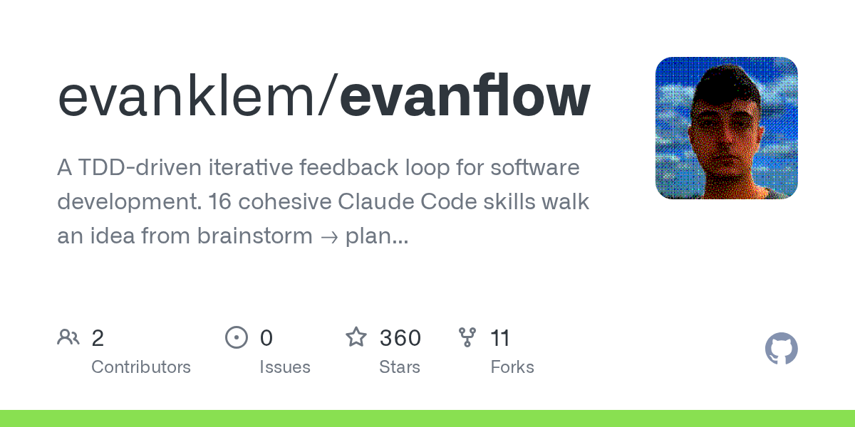 EvanFlow: TDD Feedback Loop for Claude Code