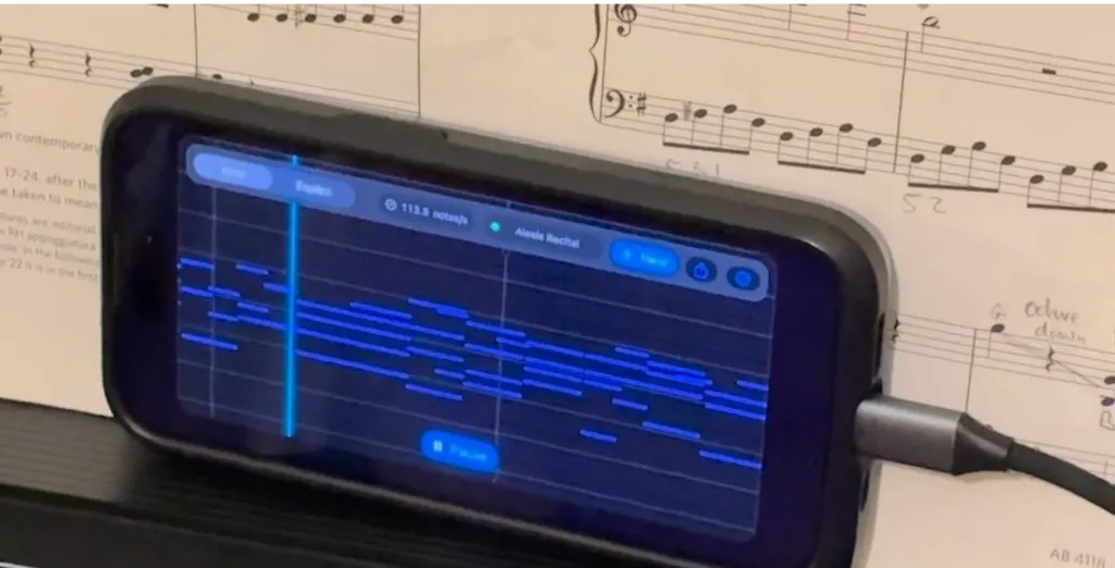 Developer trains 125M model for piano autocomplete. It runs on-device at 108 notes per second.